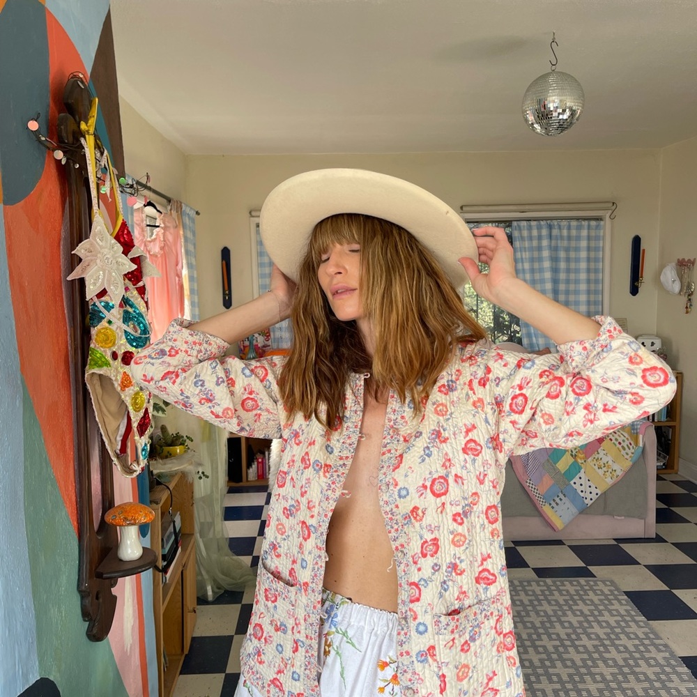 Vintage Reversible Floral Patchwork Jacket